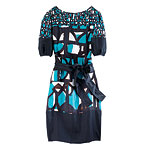 Silk dress, DKNY.