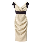 Silk-spandex dress, Nicole Miller Collection.