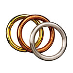 Gold-plated, silver-plated, copper and gunmetal bangles, Amrita Singh.
