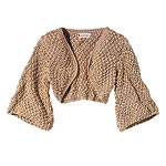 Acetate-Lurex shrug, Lutz & Patmos.