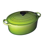 Oval casserole dish, Le Creuset.