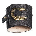 Leather cuff, Bulgari.