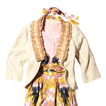 Silk jacket, J. Crew.