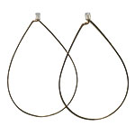 18kt gold earrings, Shaesby.