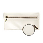 Leather purse clutch, Valextra.