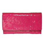 Sequined leather clutch, Roberta Freymann.
