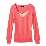 Cotton scoop-neck sweaters, Gap.