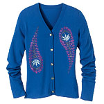 Cashmere cardigan with Swarovski crystals, Lucien Pellat-Finet.