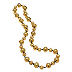 Metal bead and thread necklace, Roberta Freymann.