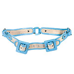 Canvas and patent leather belt, Malene Birger.
