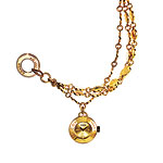 Gold plate watch, Coach.