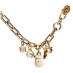 Gold tone watch, DKNY.
