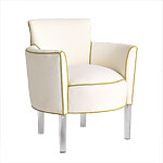 Upholstered chair, Jan Showers & Associates.