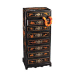 Leather vanity chest, Mohr & McPherson.