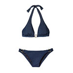 Nylon-Lycra top and bottom, J. Crew Collection.