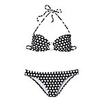 Nylon-spandex top and bottom, Luli Fama.