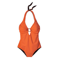 Nylon-spandex one-piece swimsuit, Moontide.