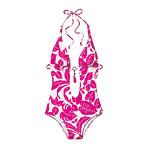 Nylon-Lycra one-piece swimsuit, Shay Todd.