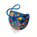 Beaded suede bag, Emilio Pucci.