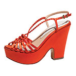 Satin platforms	Emporio Armani, Emporio Armani.