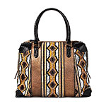 Embroidered patent-leather bag, Fendi.