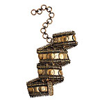 Metal belt, Nicole Miller.