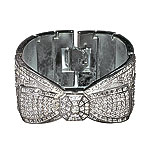 Covered watch made of Austrian crystals, Badgley Mischka Timepieces.