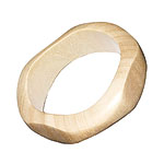 Wood bangle, Style Patch.