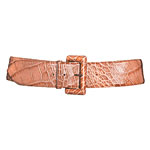 Croc-embossed belt, Orciani.