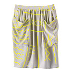 Silk charmeuse skirt, Sunshine & Shadow.