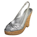 Leather wedges, Banana Republic.