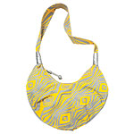 Cotton-canvas and faux leather bag, Echo.