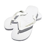White flip-flops, Havaianas.