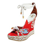 Rafia-and-cotton espadrilles, Hollywould.