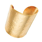 Gold-plated cuff, Sibilia.