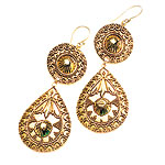 Vermeil earrings, Flying Lizard Designs.