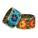 Enamel bracelets, Roxanne Assoulin for Lee Angel.