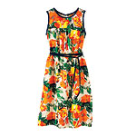 Silk dress, O by Oscar de la Renta.
