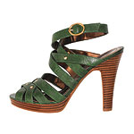 Leather shoes with wood heels, Enzo Angiolini.