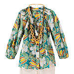 Silk-cotton top, Diane von Furstenberg.