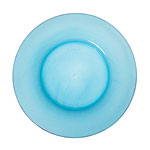 Handblown glass dinner plates, Pinkwater.