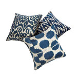 Silk-cotton-and-linen pillows, Madeline Weinrib Atelier.