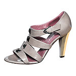 Patent leather and gold plate shoes, Jean-Michel Cazabat.