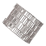 Sterling silver and diamond bracelet, Leslie Greene.