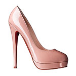 Patent-leather pumps, Christian Louboutin.