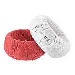 Plastic bangle with cotton trim, Candace Ang.
