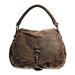 Libra leather saddlebag, Donna Karan.