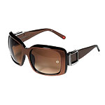 Acetate and stainless-steel sunglasses with diamonds, Michele.