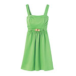 Fitted-tank dress in Apple, Shoshanna.