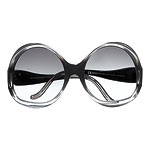 BAL0003 sunglasses in dark grey translucent, Balenciaga.